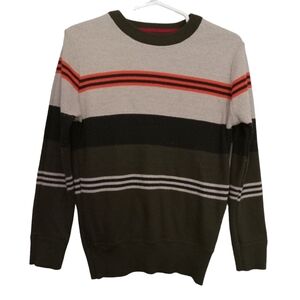 baby gap boy soft knit sweater pullover crewneck cropped long sleeve stripe sz 6